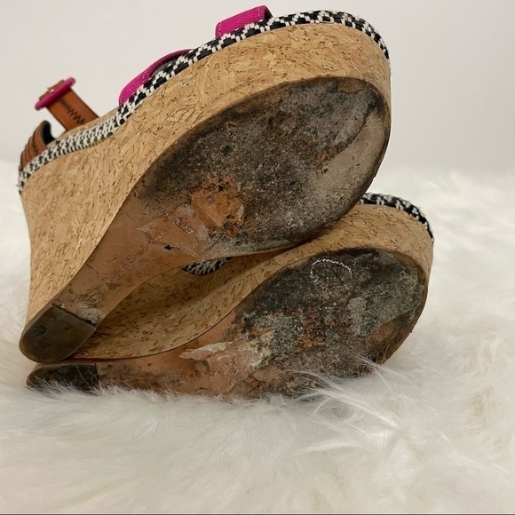 RUPERT Sanderson Nissa Peep Toe Wedge EU Size 36/ US Size 6 - Picture 9 of 12